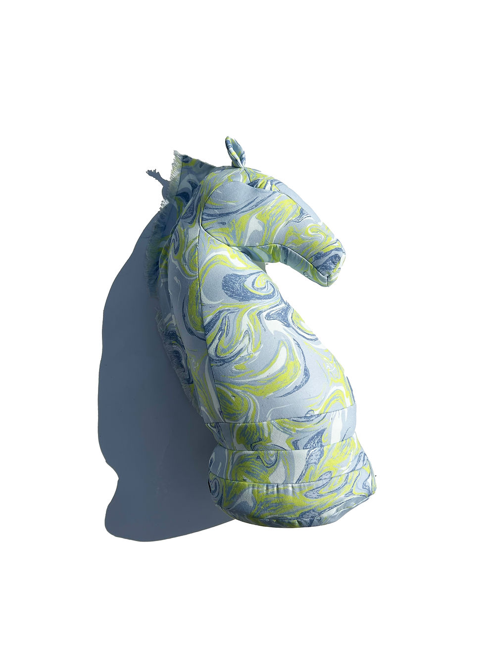 サムネイル： Fabric object "Knight" Texture marble print Grey&Blue