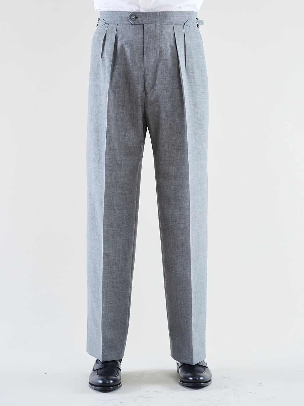 Pantalon en laine froide grise