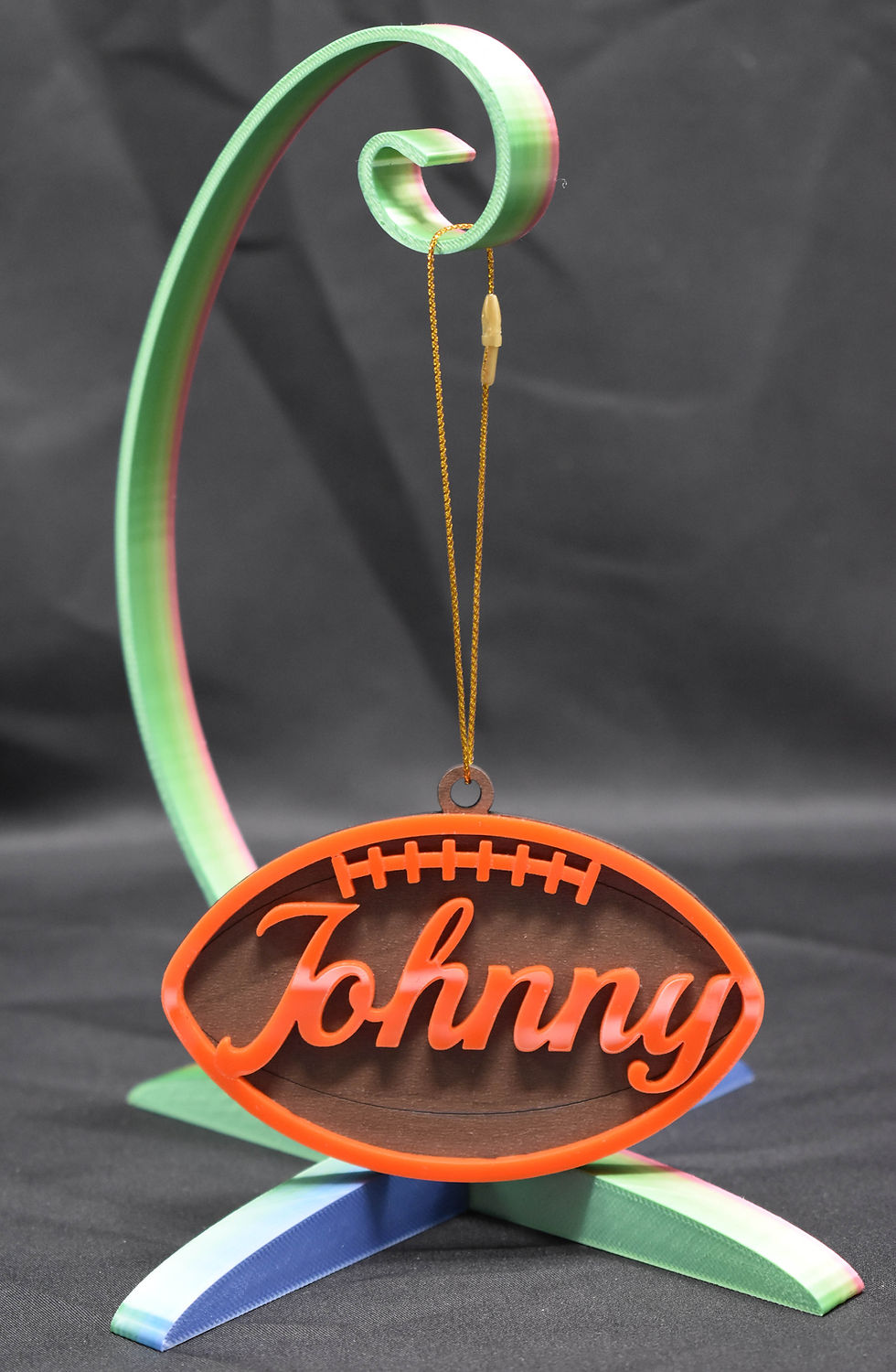 Thumbnail: Wood and Acrylic Football Ornament
