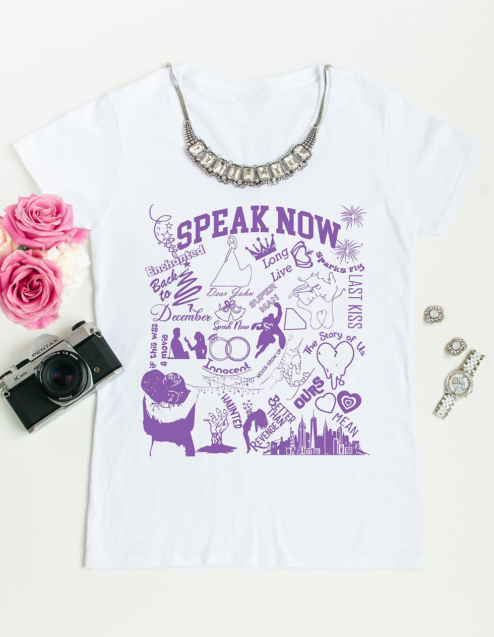 Thumbnail: Youth Taylor Swift Speak Now Collage Shirt