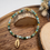 Miniatura: Bracciale in cianite, labradonite e amazzonite