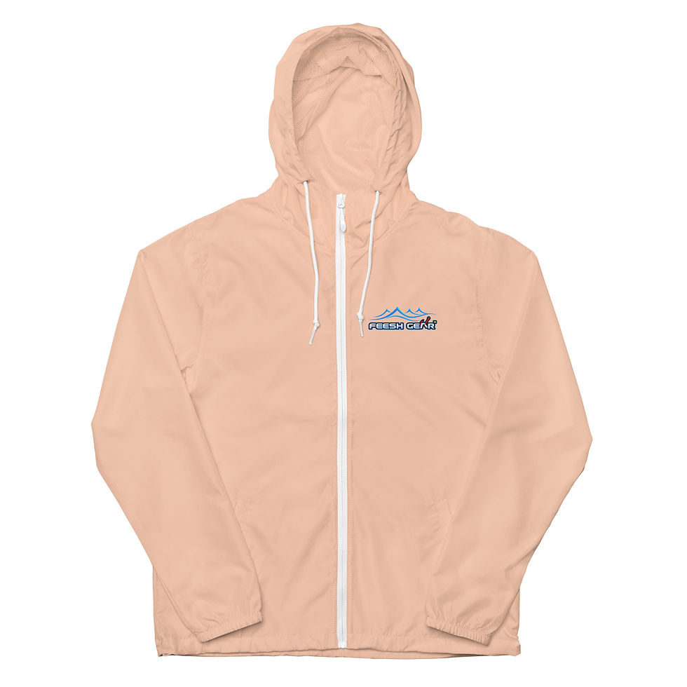 Thumbnail: Feesh Gear Unisex lightweight zip up windbreaker