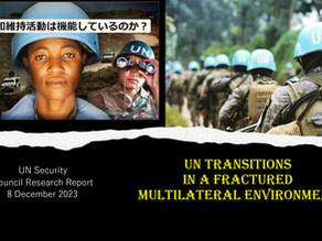 UN Transitions in a Fractured Multilateral Environment