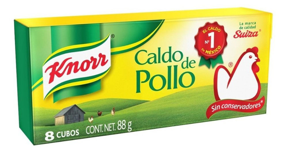 Caldo de pollo Knorr 88 gr caja