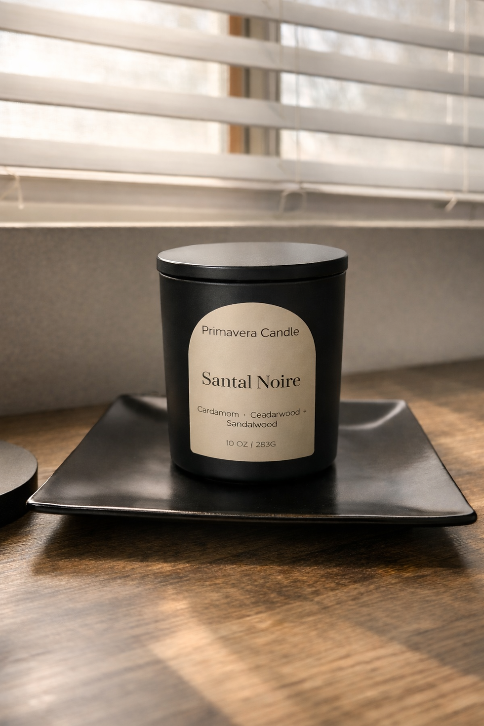 Thumbnail: Santal Noire black jar scented soy candle