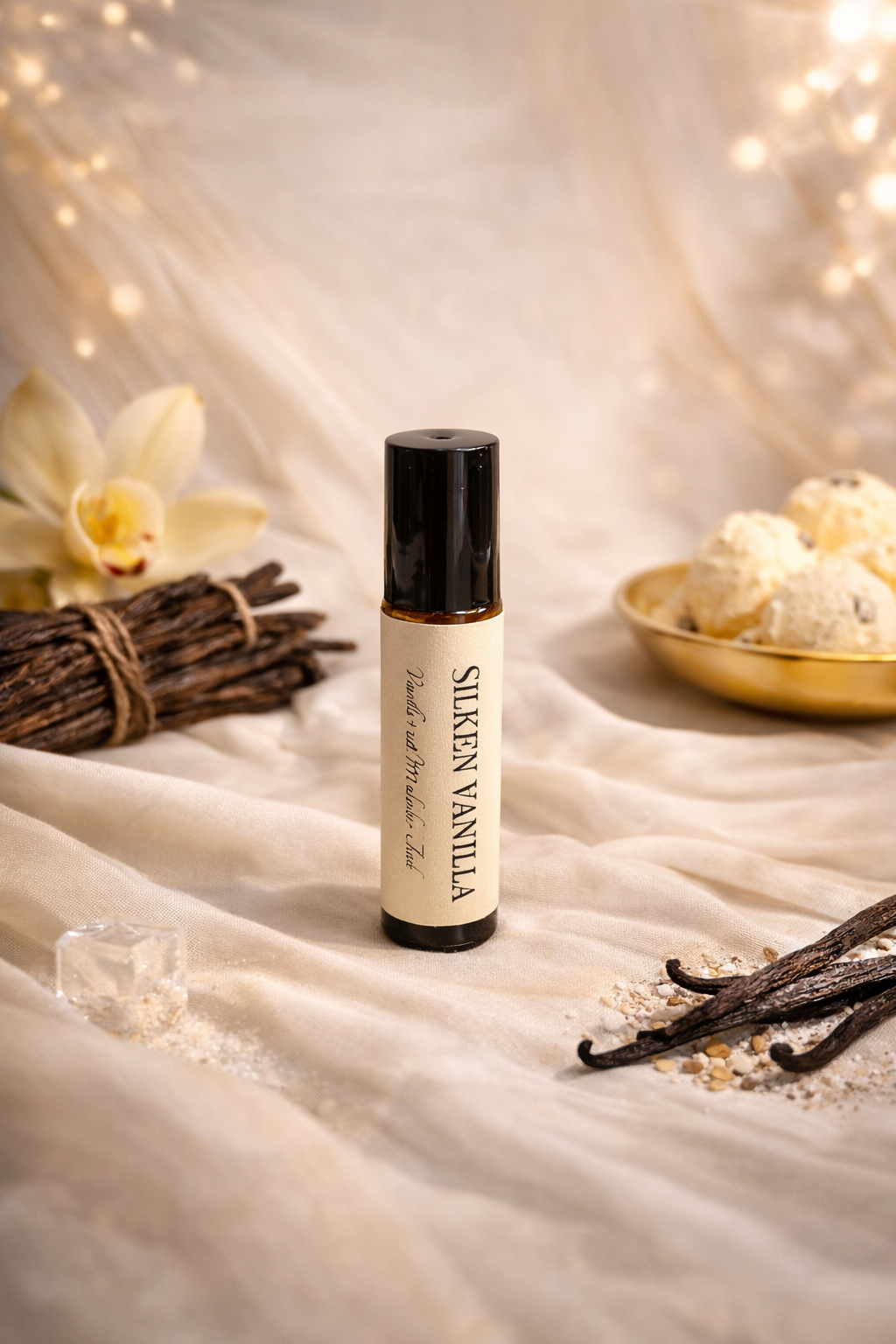 Silken Vanilla Roller Oil Perfume 10ml | Creamy Warm Vanilla Scent