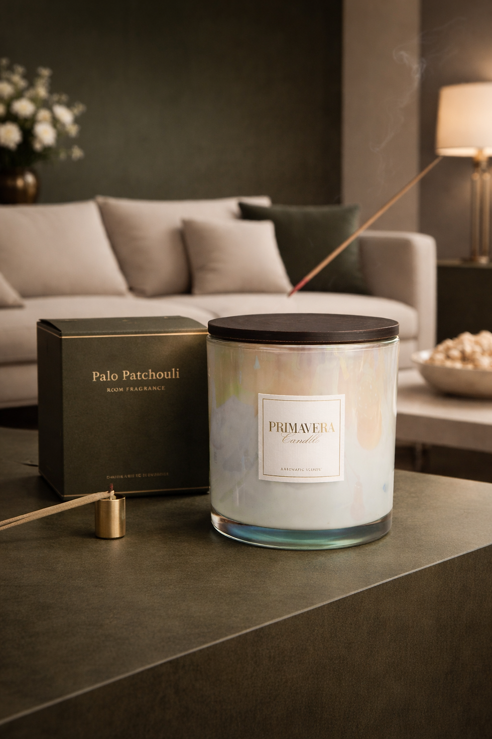 Big Luxury Candle | Palo Santo & Patchouli