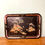 Thumbnail: Vintage enamel oriental tray