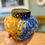 Thumbnail: Bohemian glass flower bowl