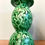 Thumbnail: Hand painted malachite candle holder