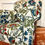 Thumbnail: Antique armchair in Zoffany crewel work fabric
