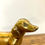 Thumbnail: Antique brass Dachshund