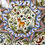 Thumbnail: Vintage hand painted octagonal platter