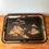 Thumbnail: Vintage enamel oriental tray