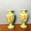 Thumbnail: Pair of vintage hand painted vases