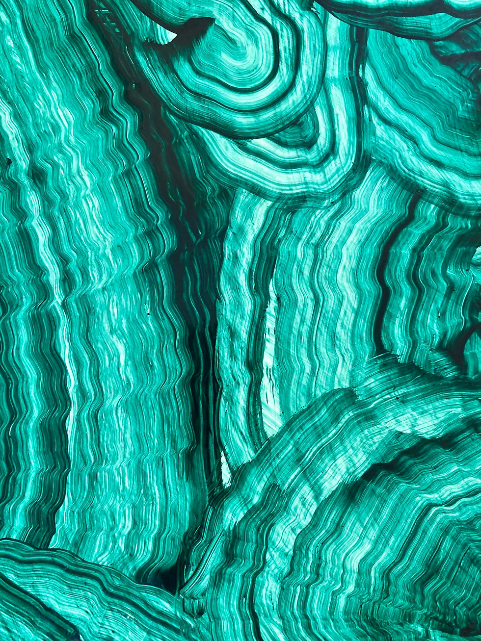 Thumbnail: Malachite painted antique tripod table