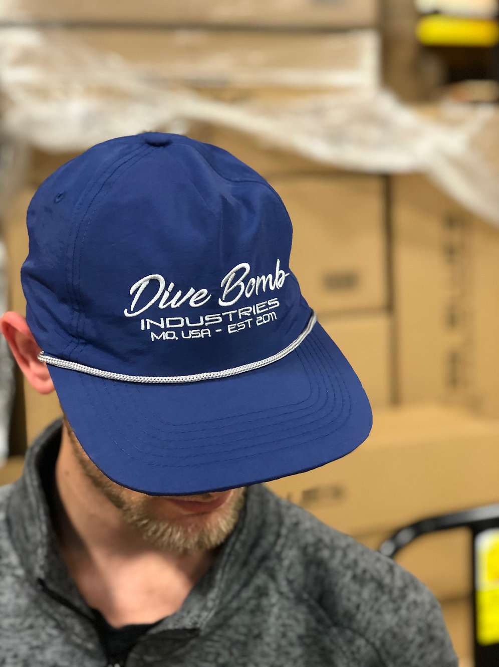 Parachute hat, Navy blue | Dive Bomb Industries