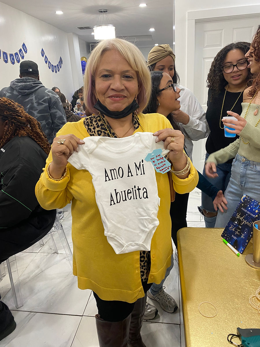 Baby Shower onesie/bib station