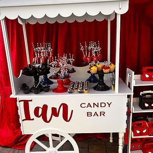 treat cart setup