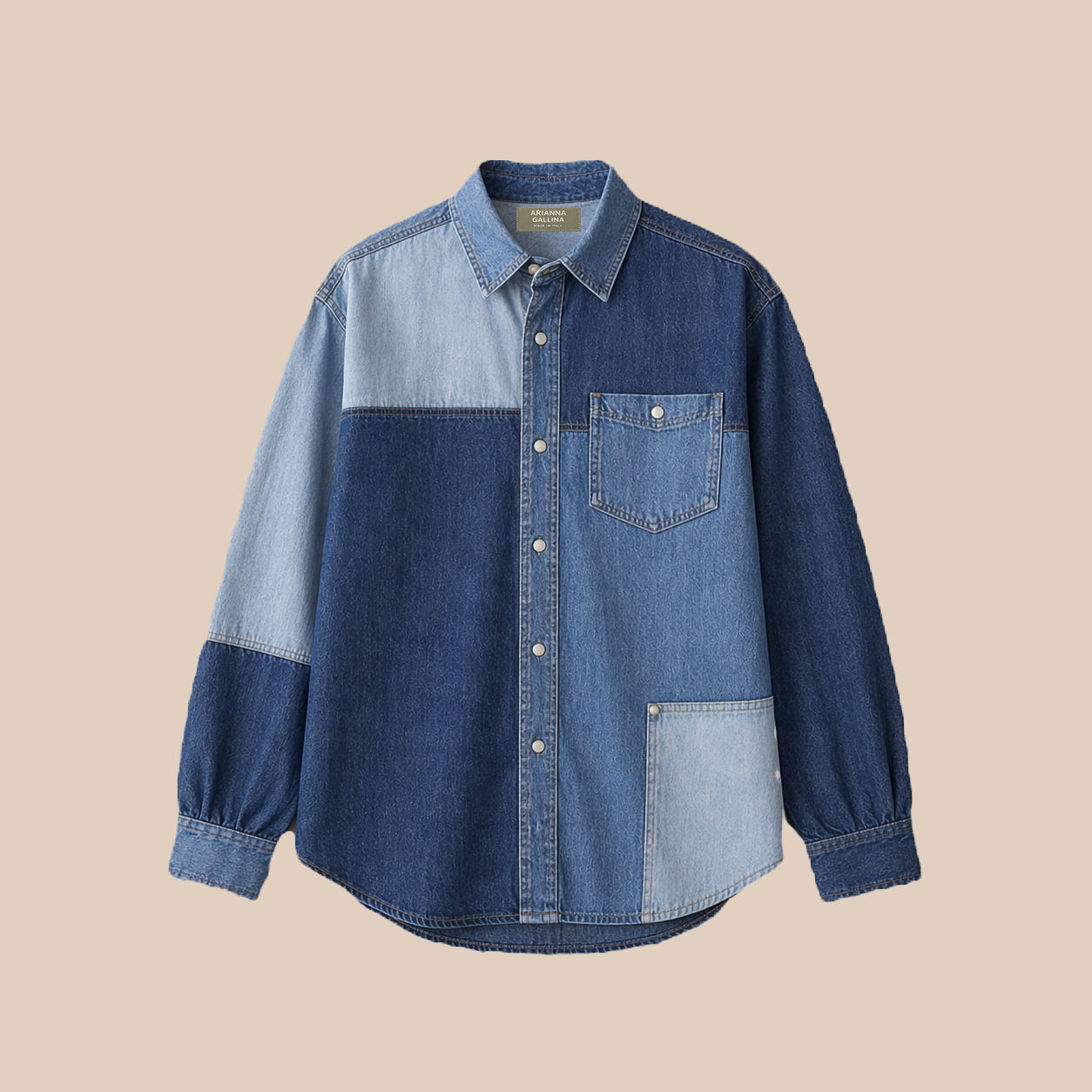 Upcycled Denim Shirt 01