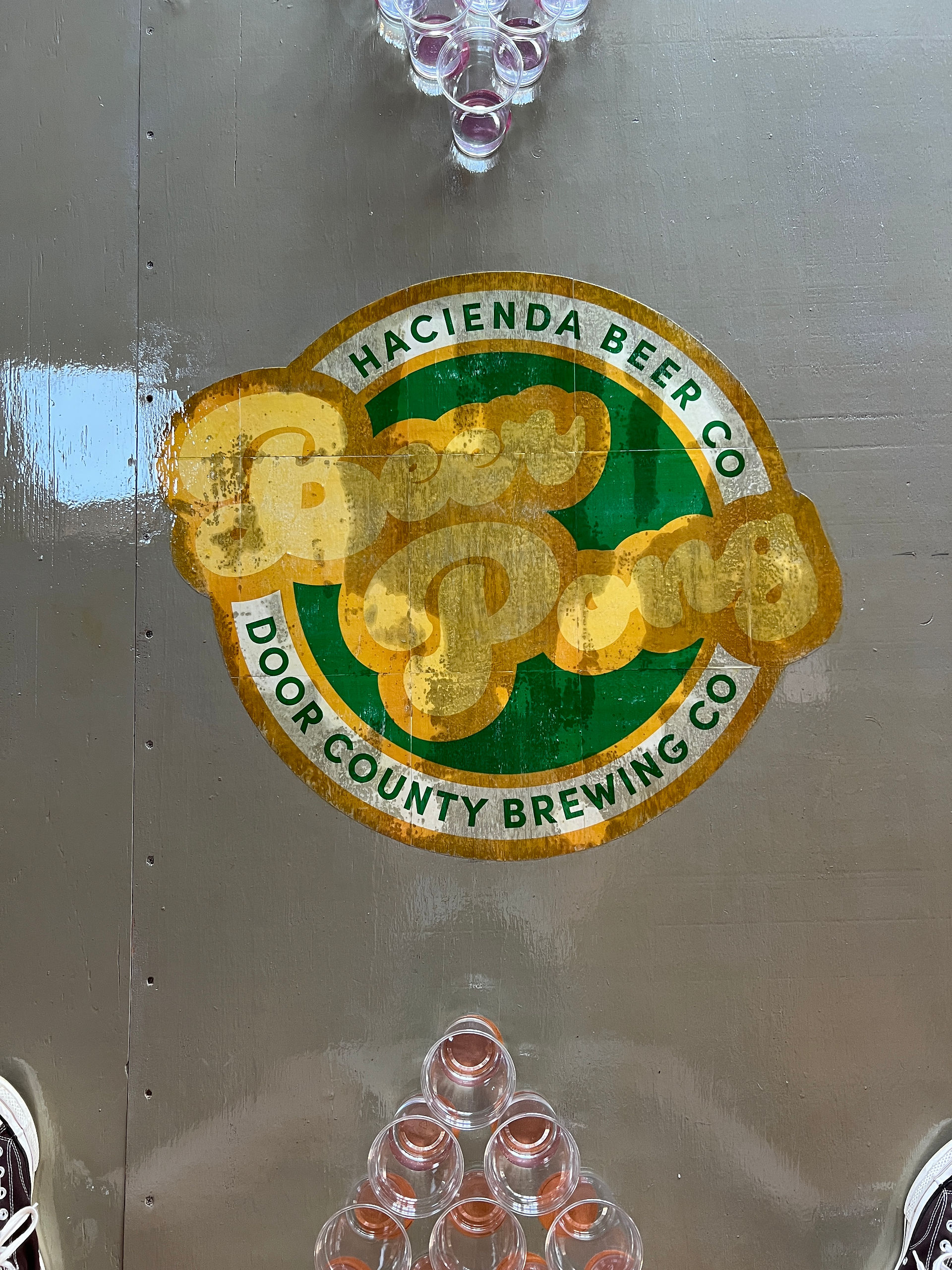 Custom logo for Door County Brewing Co Beer Pong Hall