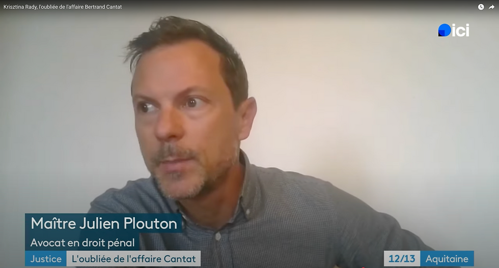 « Un sursaut de justice exceptionnel » : Me Julien Plouton commente la réouverture d'une enquête pour violences volontaires concernant Krisztina Rády, ex compagne de Bertrand Cantat
