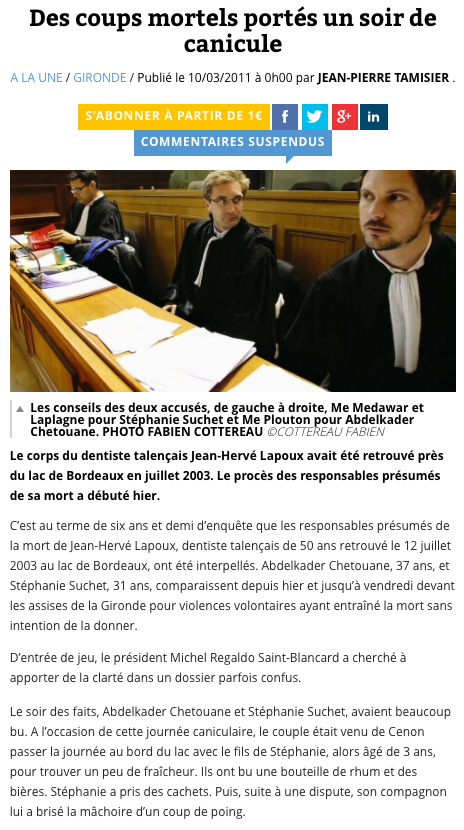 Coups mortels au lac de Bordeaux : procès aux assises