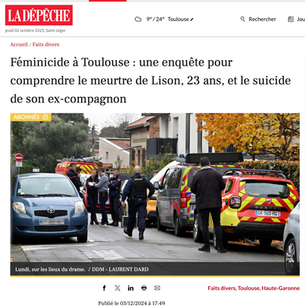 Féminicide de Lison à Toulouse : notre cabinet accompagnera la famille dans la quête de vérité après le suicide de l'auteur
