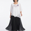 Thumbnail: Patriotic Starburst Chiffon Poncho Top White Front