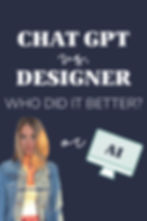 Side-by-side comparison graphic titled “ChatGPT vs Designer: Who Did It Better?” showing AI-generated logos contrasted with professionally designed logos for three small businesses.