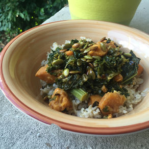 Coconut Curried Kale and Sweet Potato