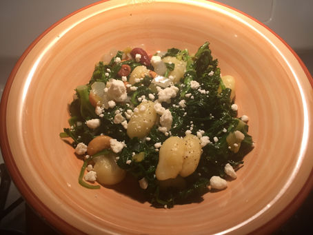 Butter Gnocchi with Spinach and Nuts