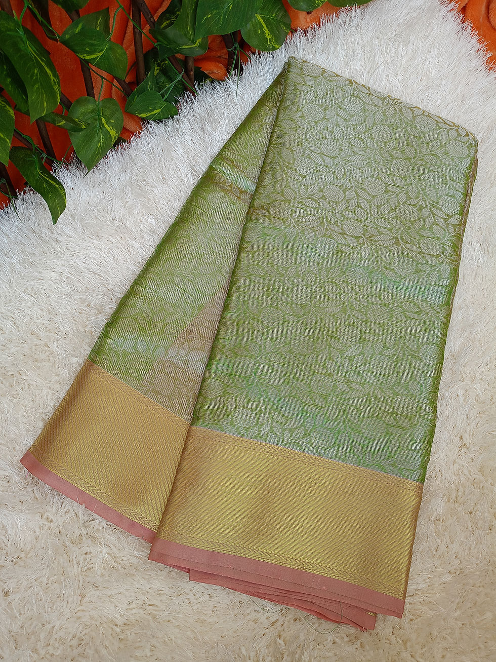 Thumbnail: Sai Pallavi Inspired Tissue Silk Saree 