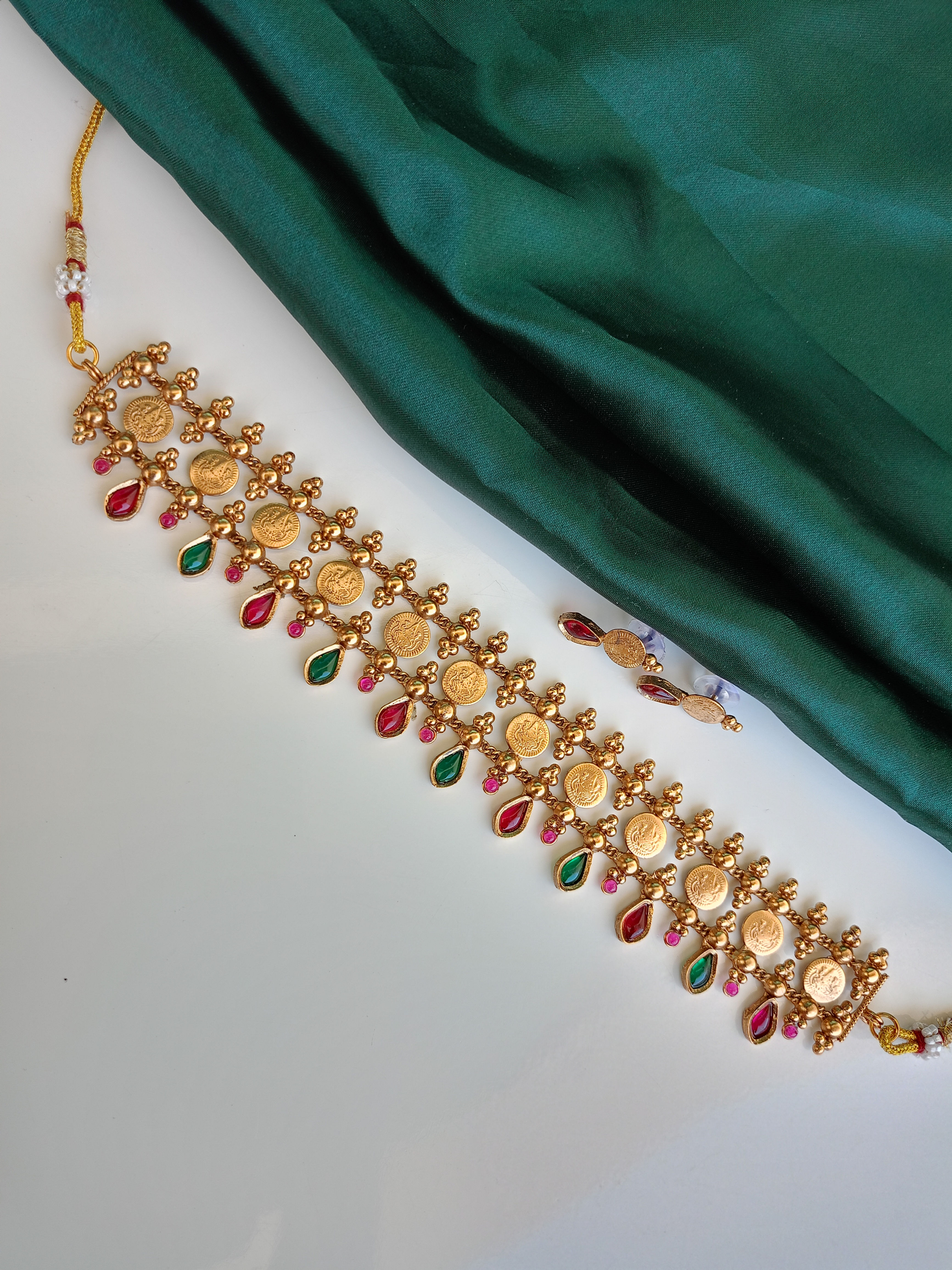 Antique Lakshmi Coin Choker Set