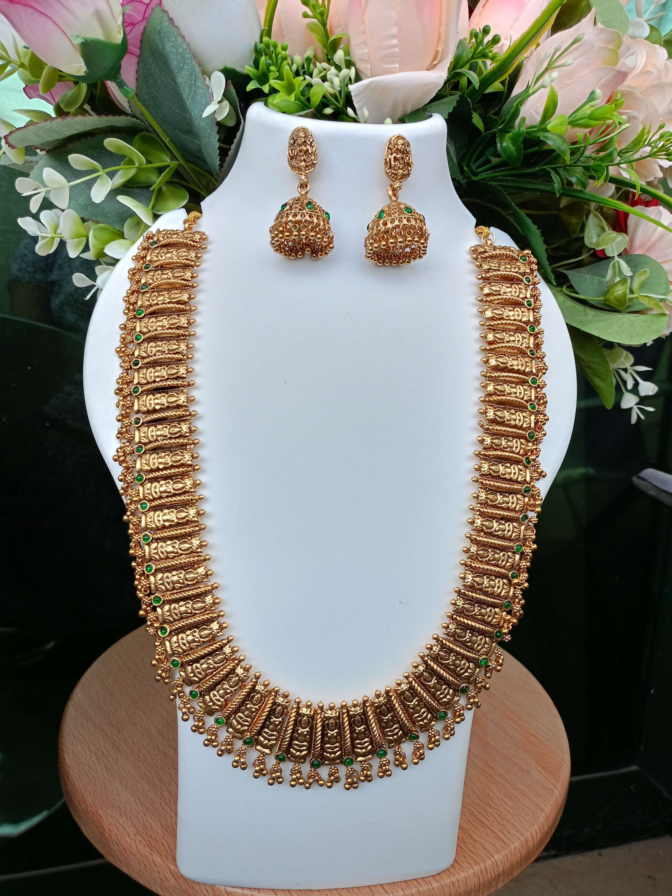 Elongated Nagas Bridal Long Haram Set 