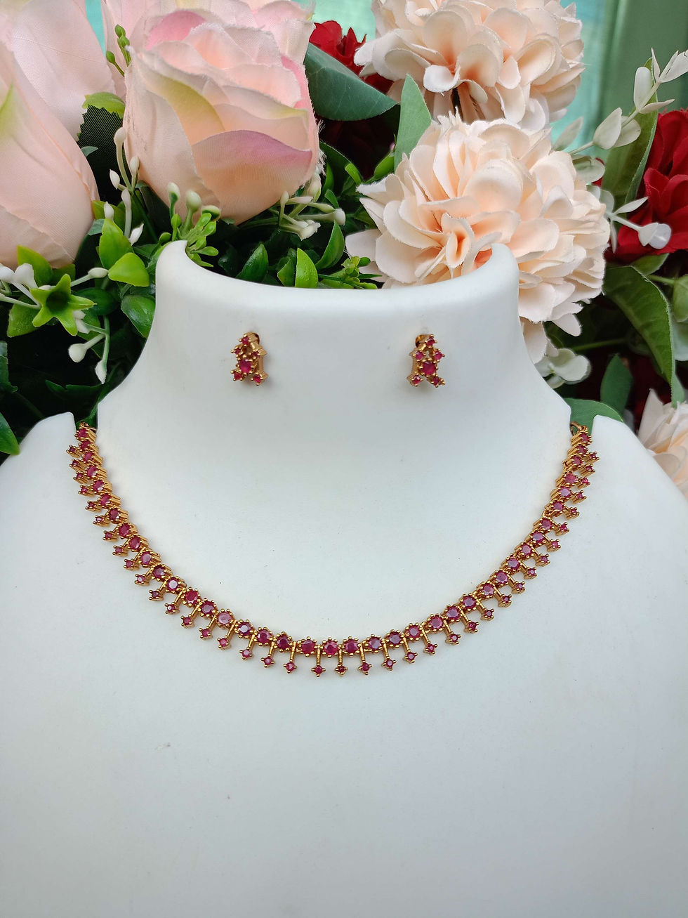 Thumbnail: Premium  AD Simple Necklace Set