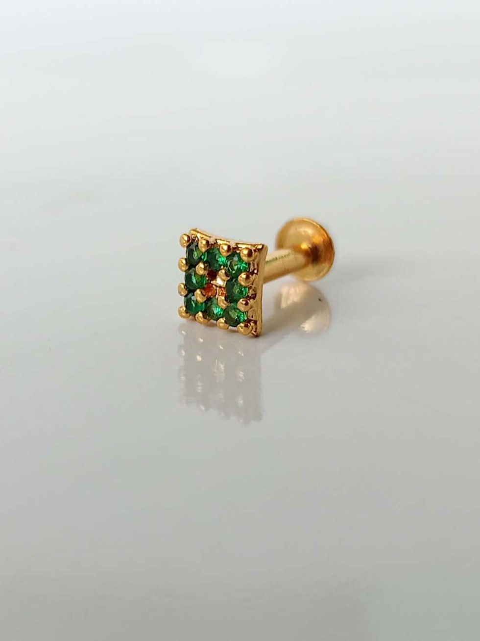 Thumbnail: Microplated Premium Square NosePin/2nd Stud 