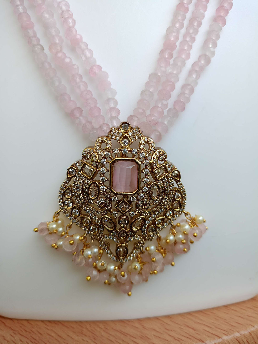 Thumbnail: Premium Victorian Pendant Beads Chain Set