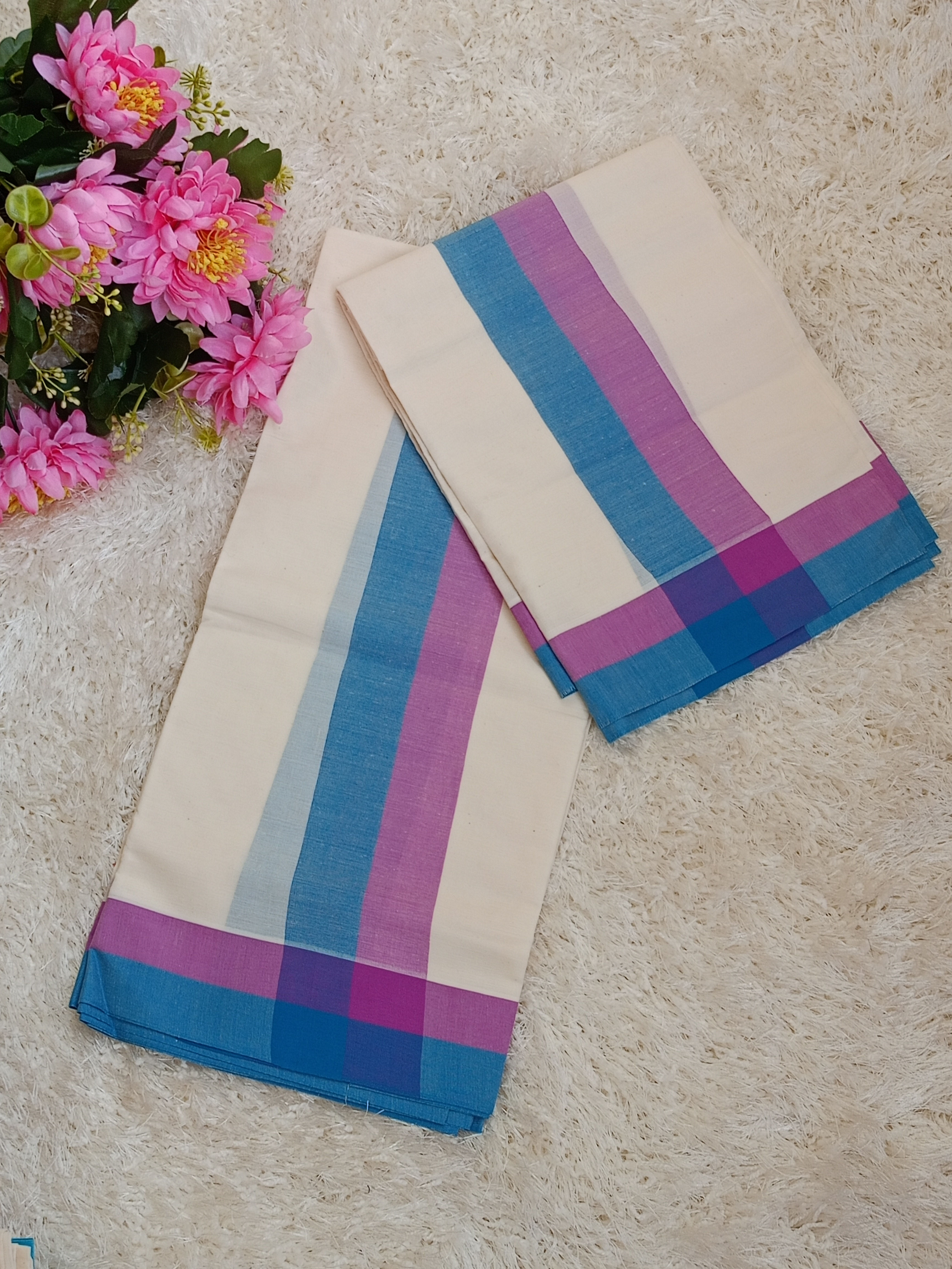 Mulloth Set Mund Dual Border 