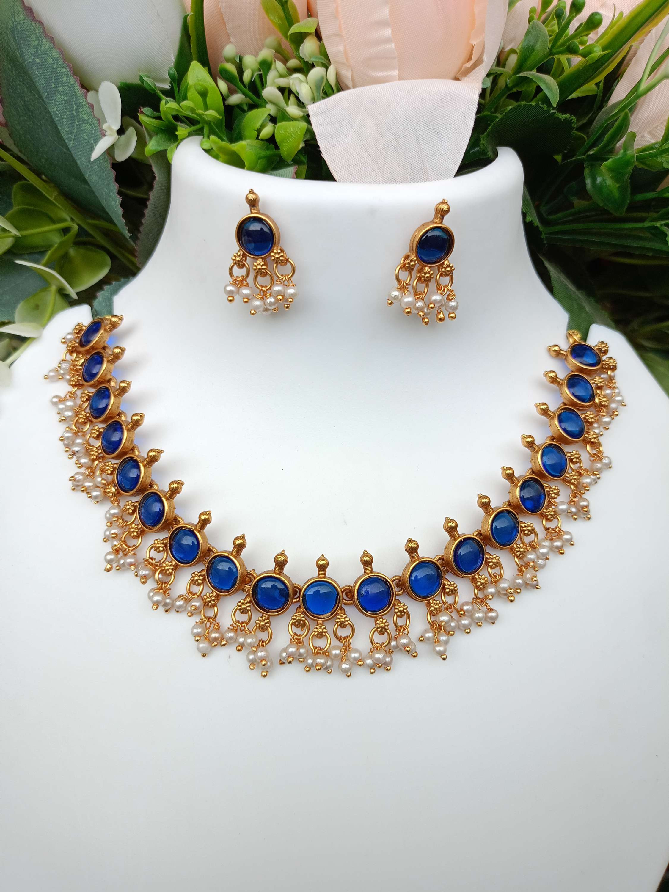 Round Sufi Guttapusalu Necklace Set 