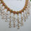 Thumbnail: Non idol Antique Multi Stone Rice Pearl Guttapusalu Necklace Set 