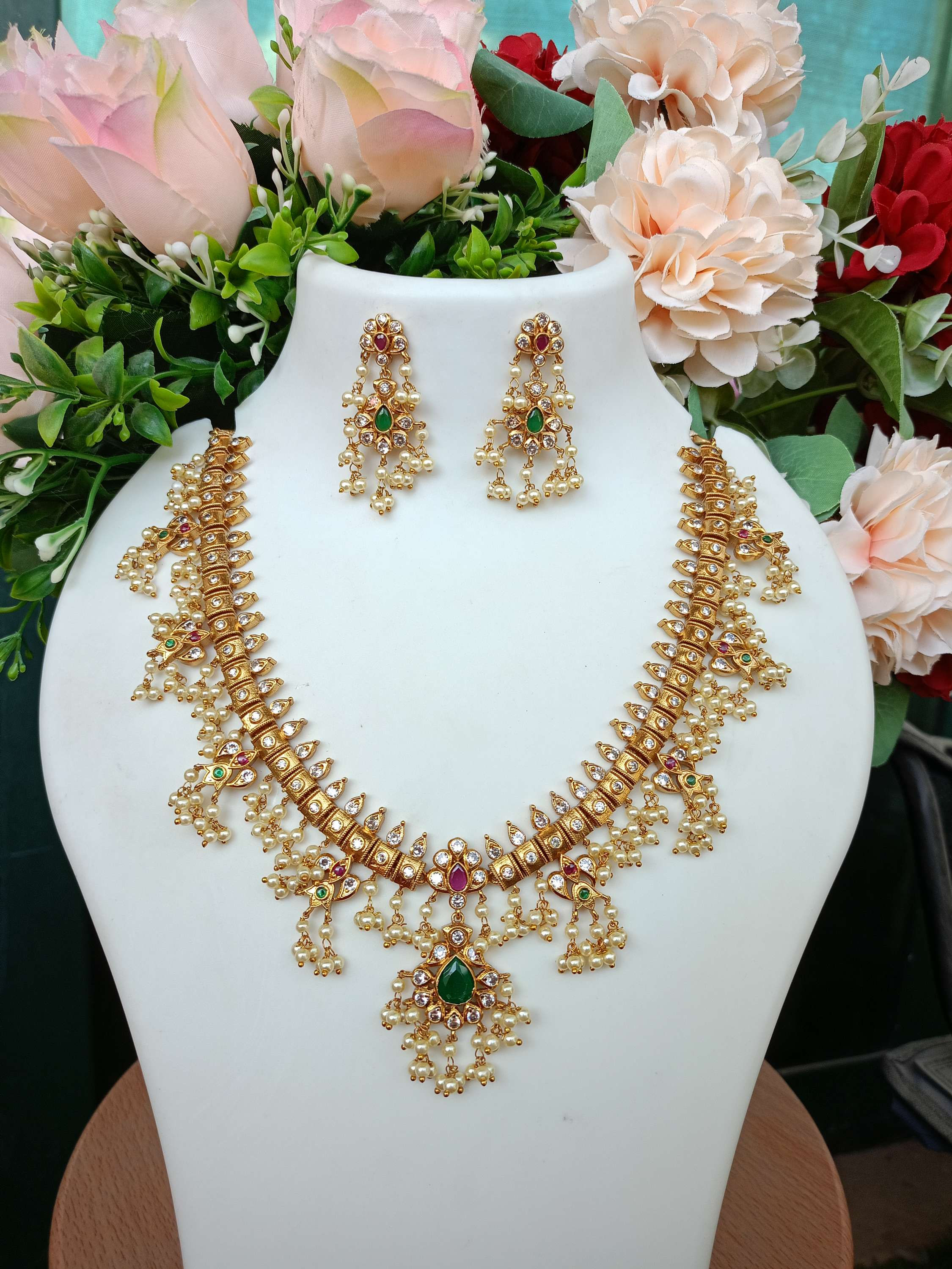 Premium Guttapusalu Necklace Set 