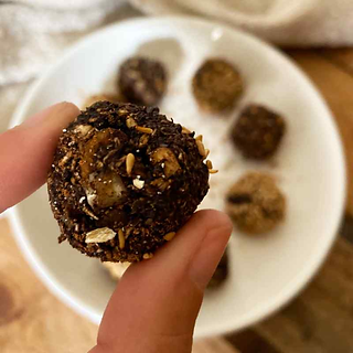 Les "oat balls" aux noix et chocolat