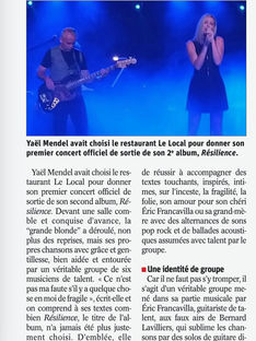 Yaël Mendel - Artiste Chanteuse Pop Française - Pop Rock - French pop Music - Article