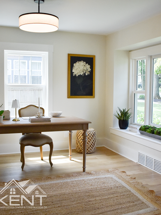 in home office remodel