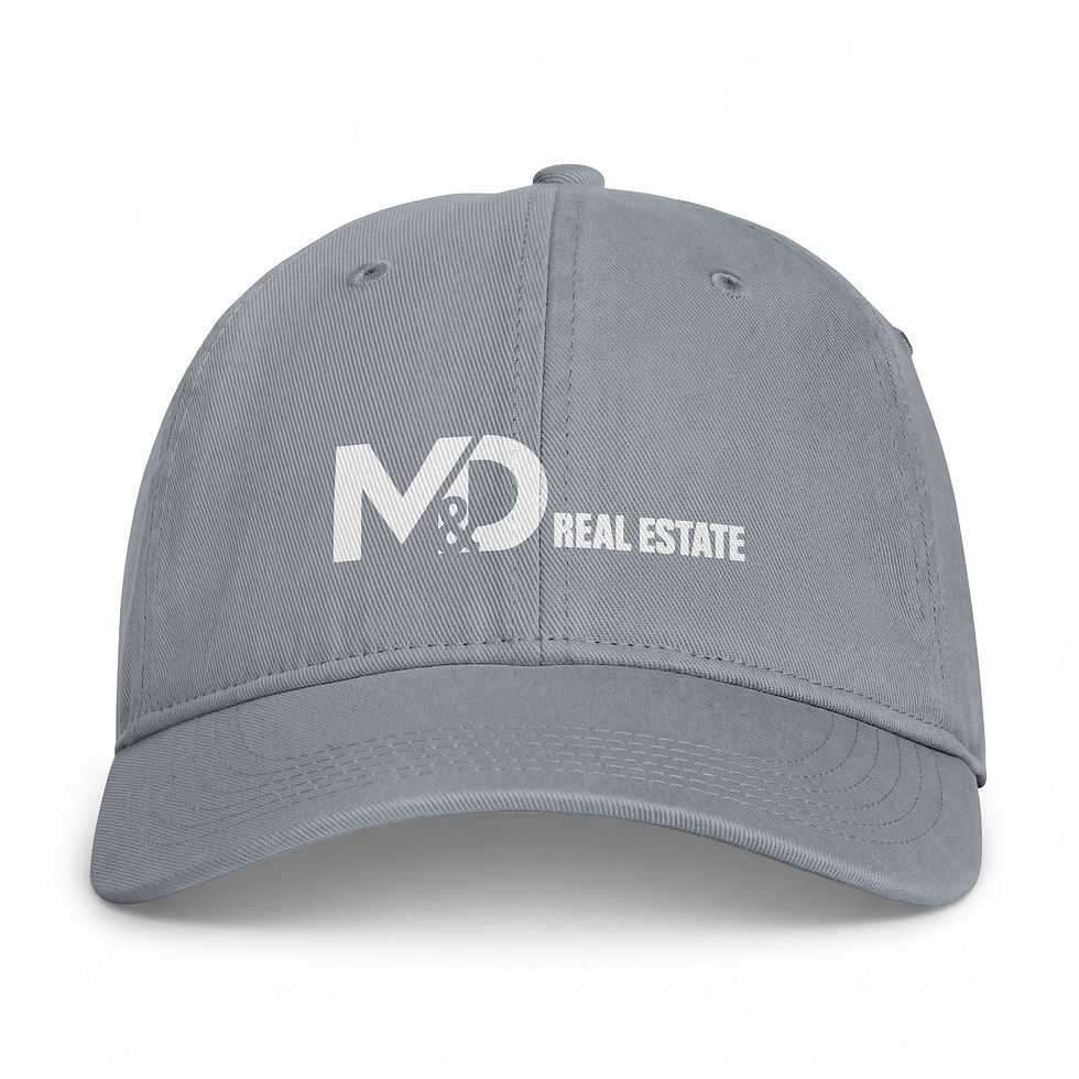 Thumbnail: M&D Real Estate White Logo on Coastal Washed Cap