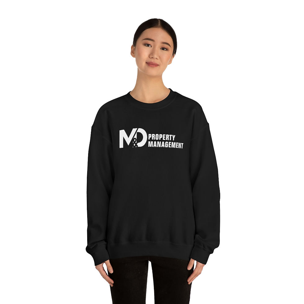 Thumbnail: M&D Property Management Unisex Crewneck Sweatshirt (White Logo)