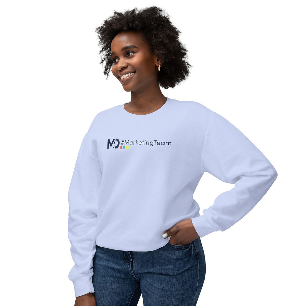 Thumbnail: M&D Marketing Team - Unisex Lightweight Crewneck Sweatshirt