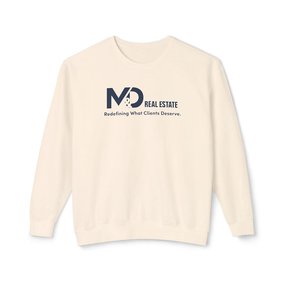 Thumbnail: M&D Real Estate - Unisex Lightweight Crewneck Sweatshirt