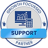 Sherpa Bookkeeping Growth Focused Support Partner badge representing business support and operational partnership.